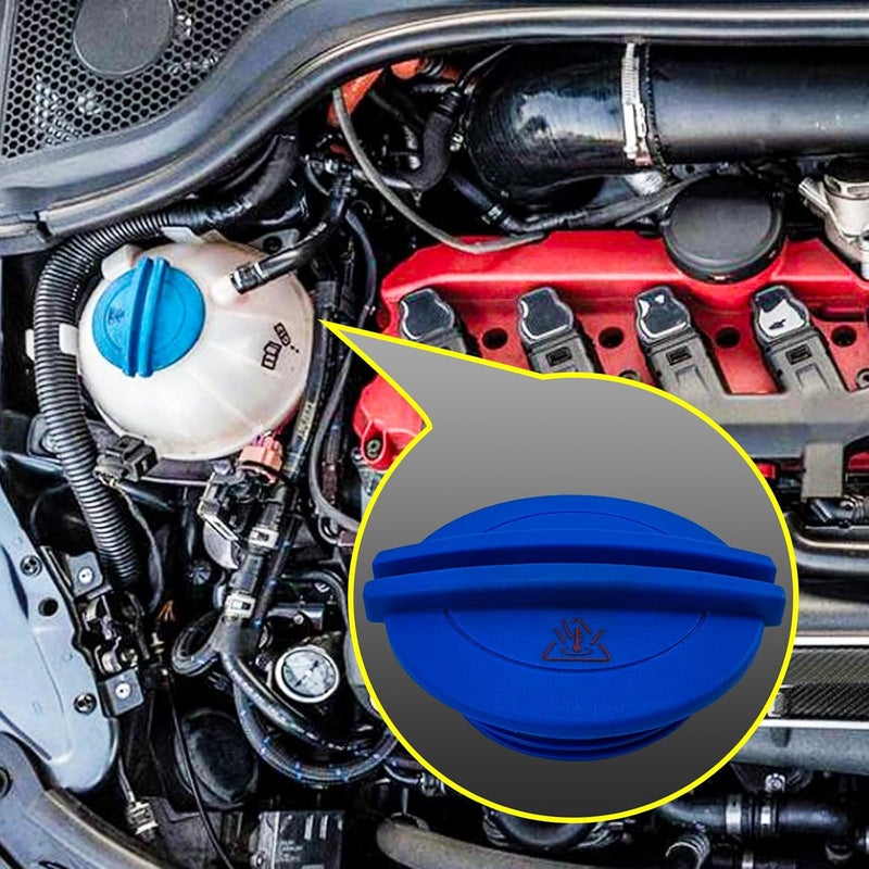 CEYHTLY 3B0121321 Coolant Reservoir Cap, Expansion Tank Cap Compatible with 1999-2018 Audi A3 A4 A5 A6 Q5 S3 S4 S5 TT | Volkswagen Amarok Beetle Bora Crafter Van Eos Gol GTI Jetta Passat Touareg etc - Image 2